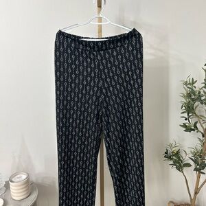 Sharagano Black and White Patterned Women's Pants